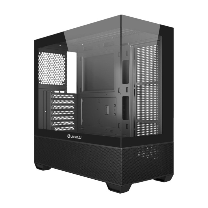 UNYKACH Caja para PC gaming con frontal y lateral de cristal templado REVELAT-ATX USB-C-3.1 DSP0000031436