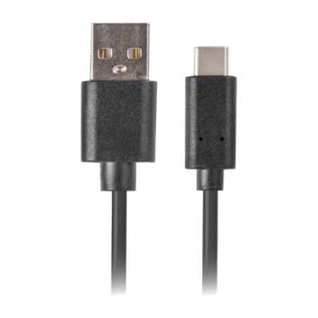cable usb-a a usb-c con carga rápida quick charge 3.0 50 cm ca-usbo-20cu-0005-bk