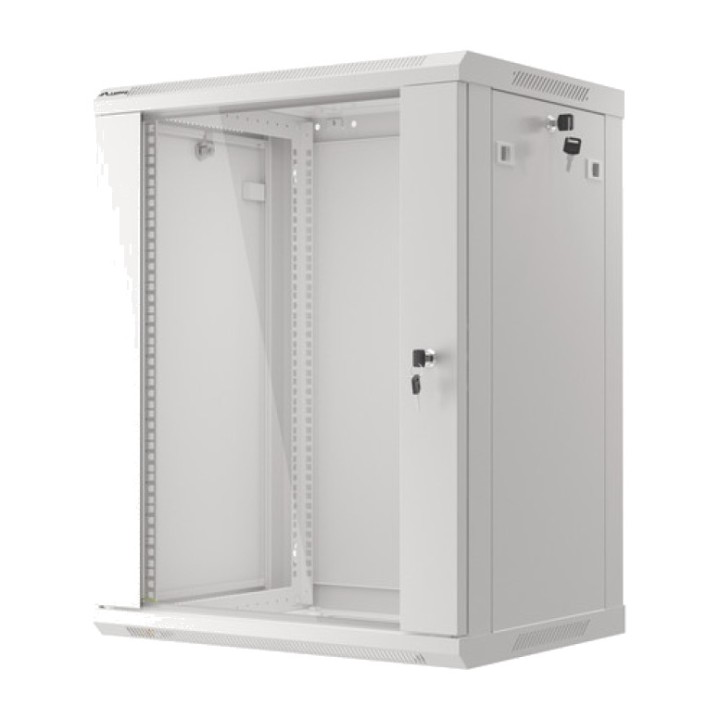 LANBERG Armadio rack da parete con porta in vetro 19" 15U