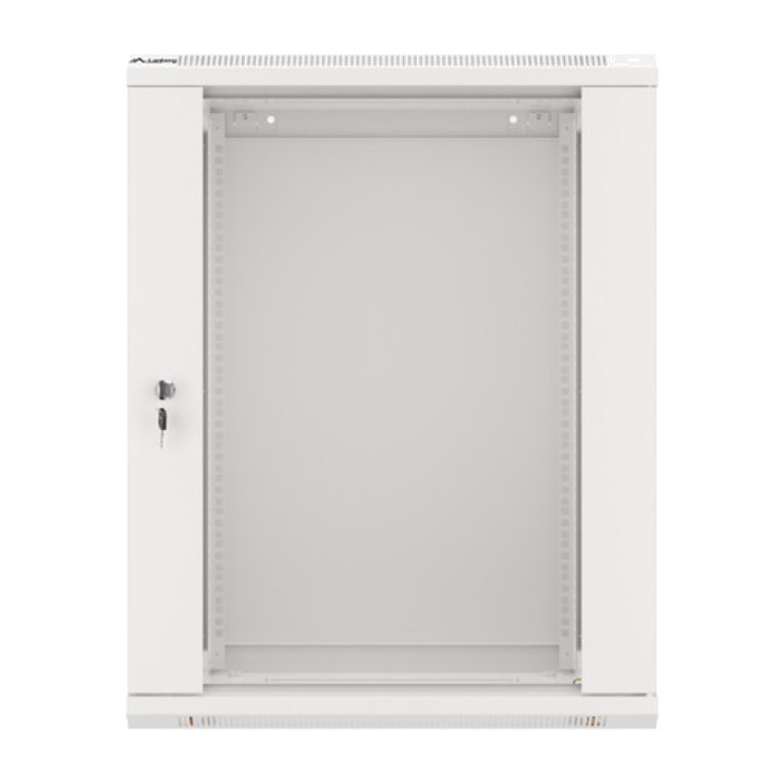 LANBERG Rackskåp med glasdörr för väggmontering 19" 15U