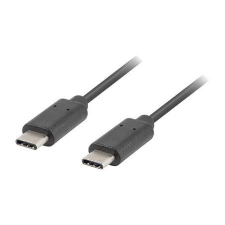 câble usb type-c 2.0 avec connecteurs mâles 1 m ca-cmcm-10cu-0010-bk