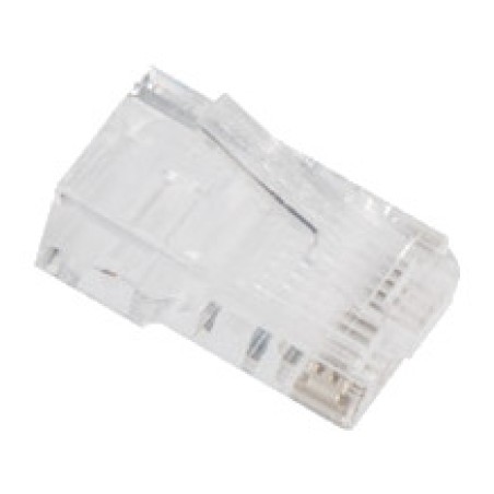 pack de 20 conectores macho para cable ethernet rj45 8p8c cat.6 utp plu-6020