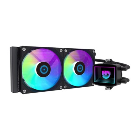 kit de refrigeración líquida aio para cpu con ventiladores argb lq240 240mm