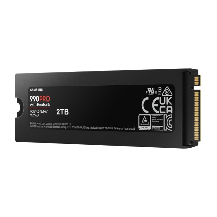 SAMSUNG Internal M.2 NVMe PCIe 4.0 SSD with heatsink