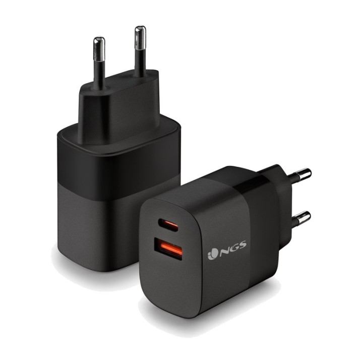 NGS Chargeur mural GaN avec charge rapide BUD33W 33W USB-C+A