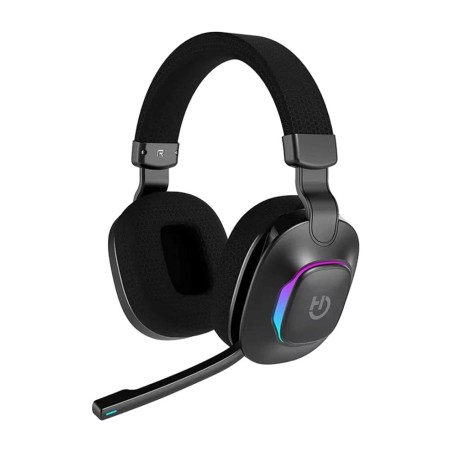 auriculares gaming inalámbricos bluetooth con iluminación argb y cable jack vortex 40mm