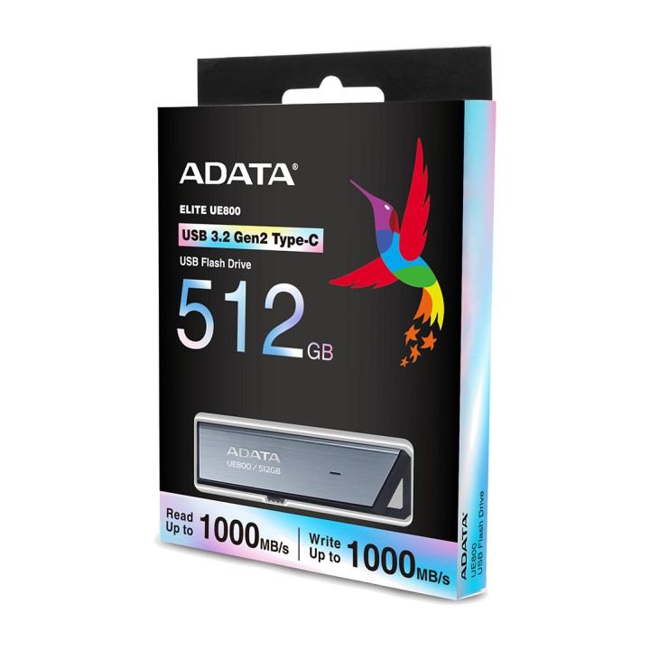 ADATA Clé USB Type-C UE800 512GB 3.2 GEN2 DSP0000028690