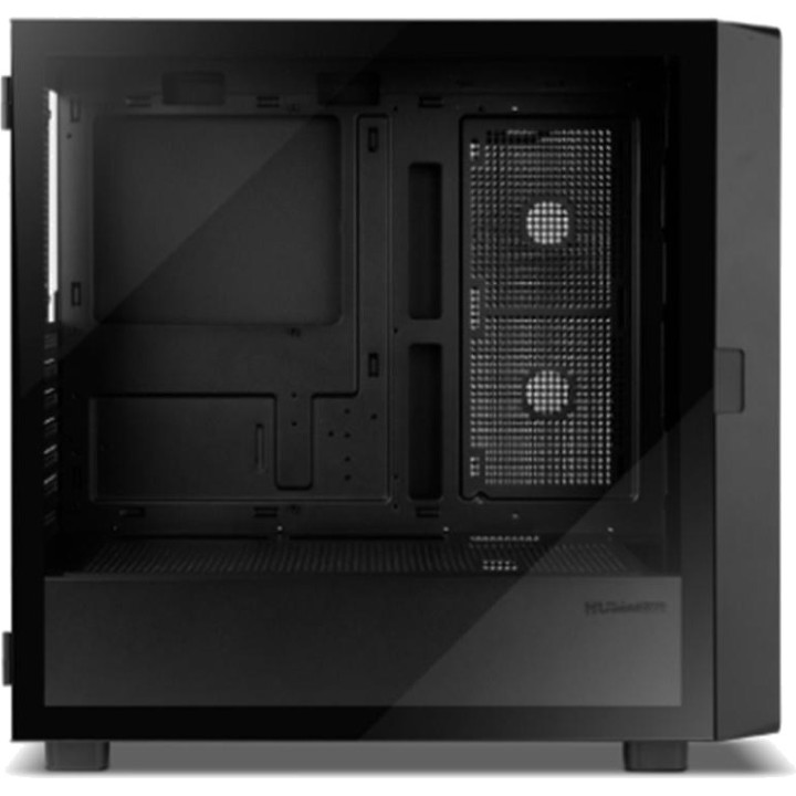 NOX Gaming-datorchassi semi-tower ATX med härdat glas och