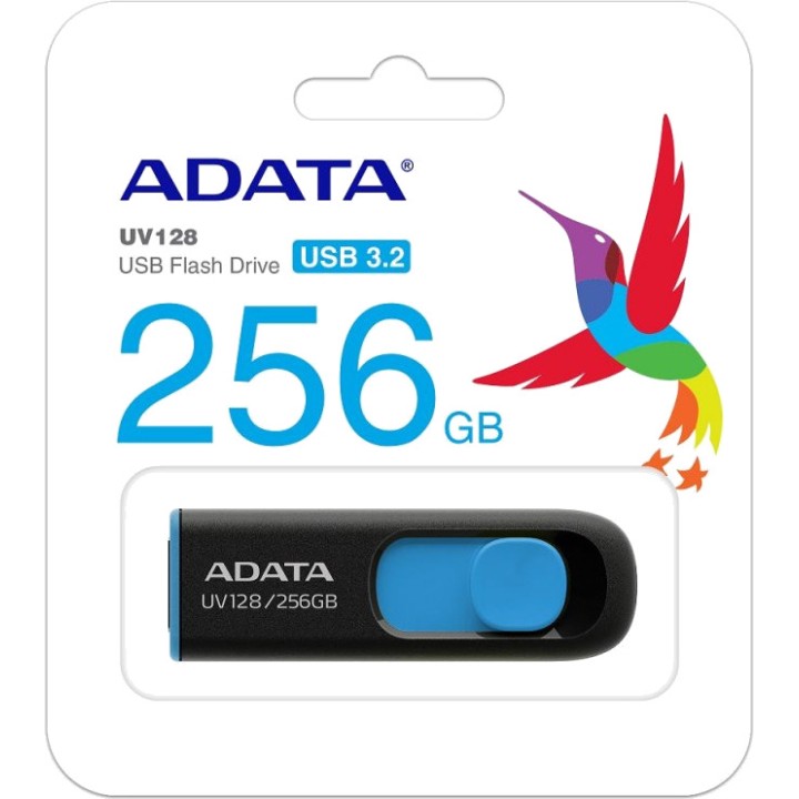 ADATA USB-hukommelse DASHDRIVE-UV128 256GB 3.2 GEN1
