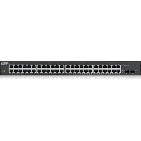 switch gestionado de 48 puertos gigabit poe con 2 sfp gs1900-48hp v2
