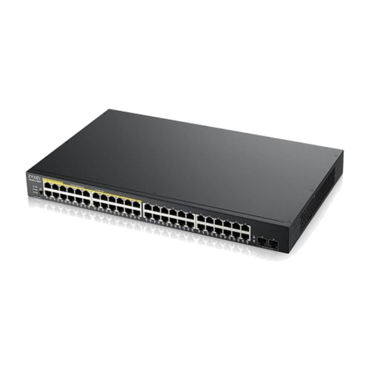ZYXEL 48-port Gigabit PoE managed switch with 2 SFP