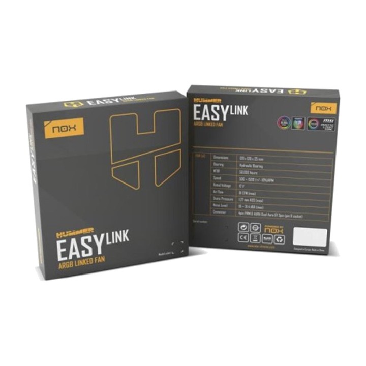NOX ARGB case fan HUMMER-EASYLINK 120MM DSP0000023078VAR
