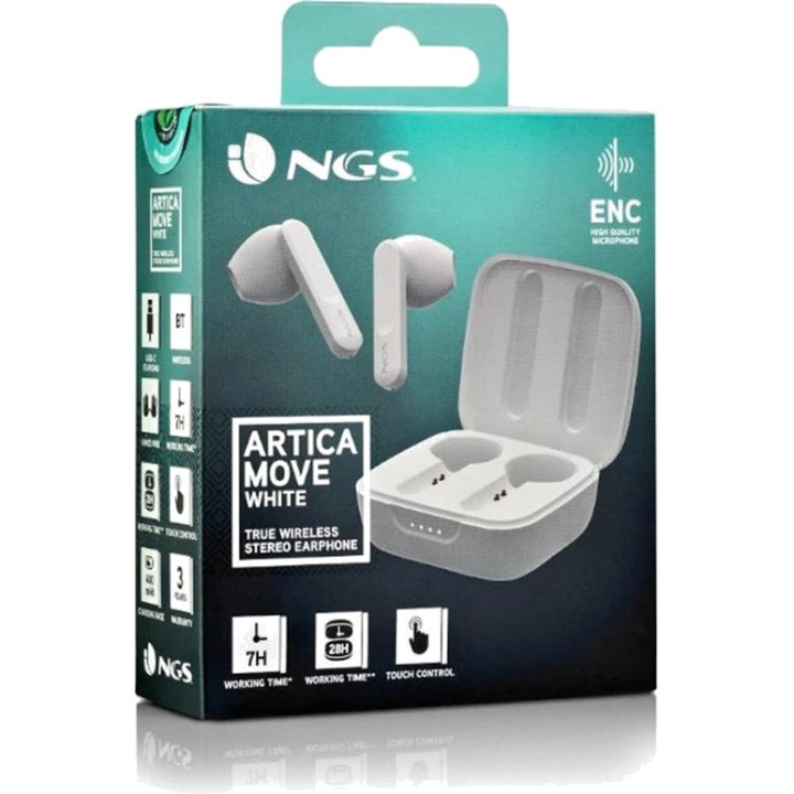 NGS Brezžične Bluetooth 5.3 slušalke s polnilnim etuijem