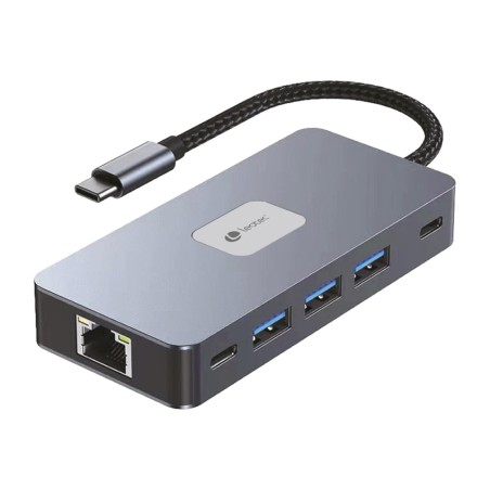 docking station usb-c 10 in 1 con doppia hdmi 4k, rete e lettore di schede leds02 pd-100w