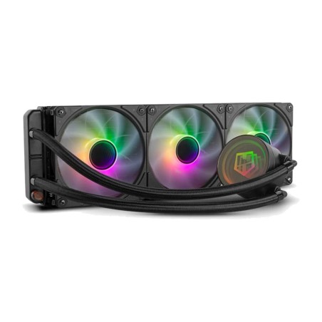 kit de refrigeración líquida aio para cpu hummer-m360 argb 3x120mm