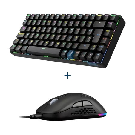 pack de teclado mecánico y ratón gaming inalámbricos gm1k gx30-pro