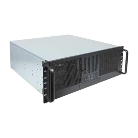 rack šasi pre server so 4 ventilátormi a 2 usb portmi 4u 19" 485mm
