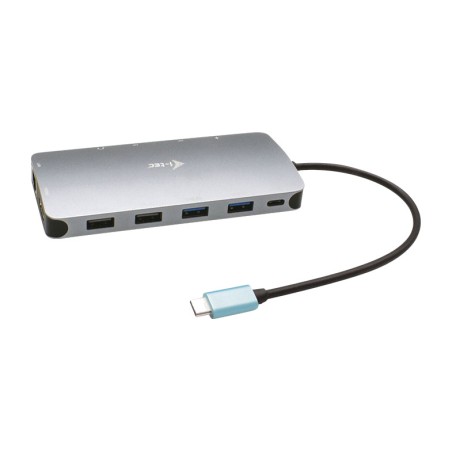 mini-usb-c-dockingstation mit netzwerk, hdmi und zwei displayport-anschlüssen für 3 monitore c31nanodockpropd 100w