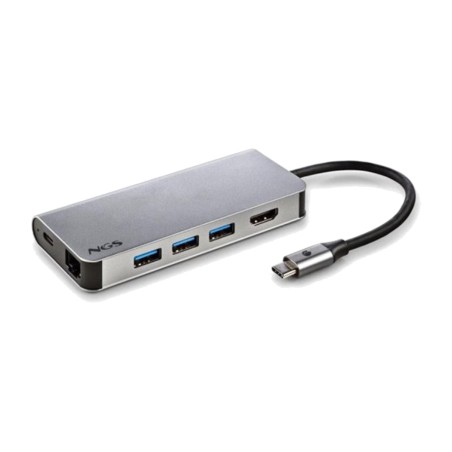 docking station usb-c 8 in 1 con hdmi, rj45 e lettore di schede wonder-dock-8 4k