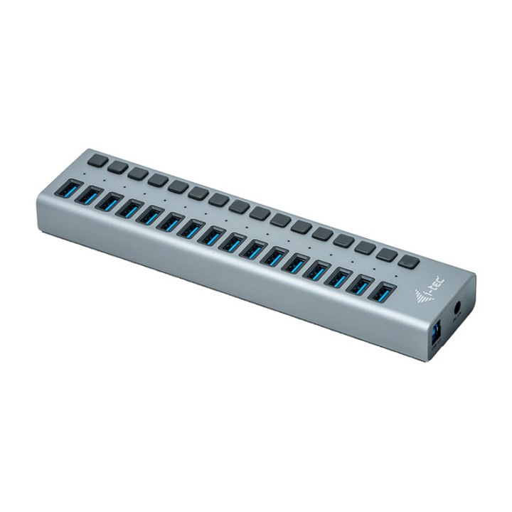 I-TEC Hub de carga USB 3.0 con 16 puertos y alimentador