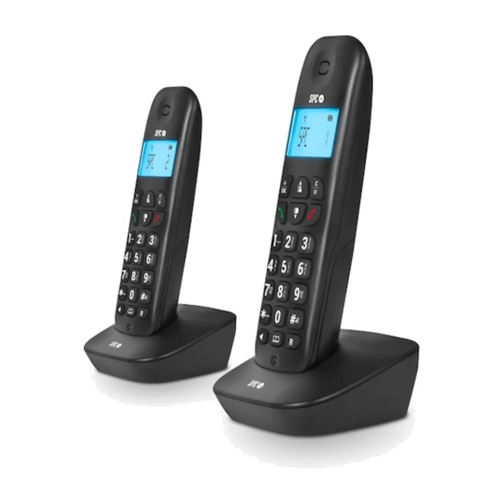SPC Schnurlostelefon DECT mit zwei Mobilteilen und