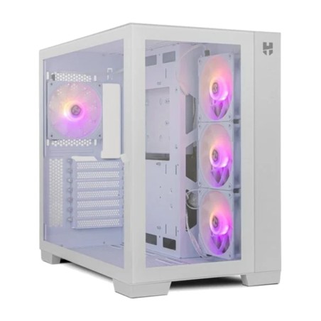 boîtier gaming moyen tour atx avec verre trempé et ventilateurs argb hummer-astra 4x120mm gpu-420mm