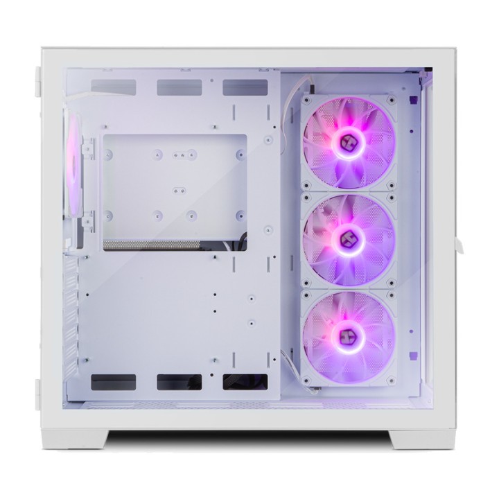 NOX ATX-Gaming-Midi-Tower-Gehäuse mit gehärtetem Glas und