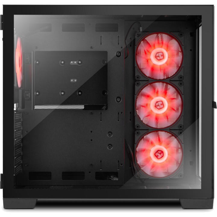NOX Obudowa gamingowa semi-tower ATX z hartowanym szkłem i