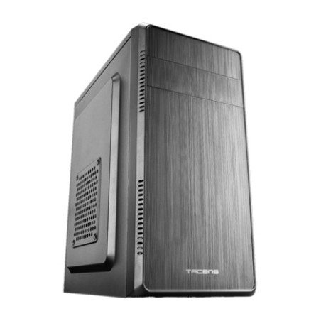 caixa per a pc minitorre amb frontal d'alumini i font inclosa acm500 micro-atx 500w