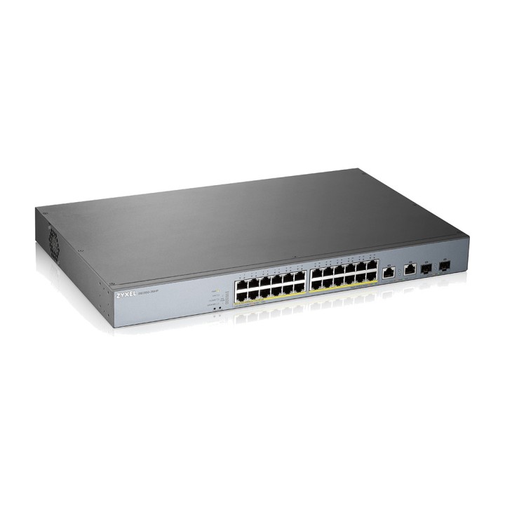 ZYXEL 24-port Gigabit PoE managed switch with 2 combo SFP
