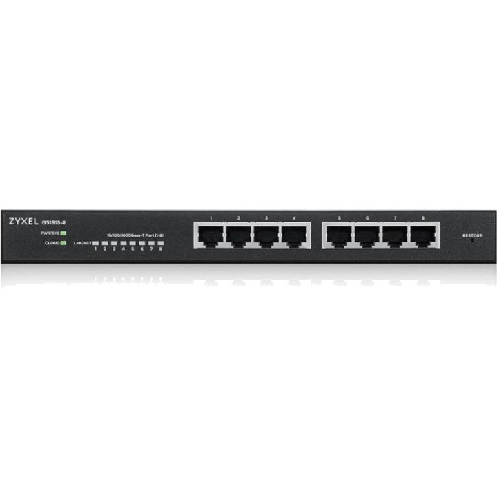 ZYXEL 8-port Gigabit managed cloud switch GS1915-8