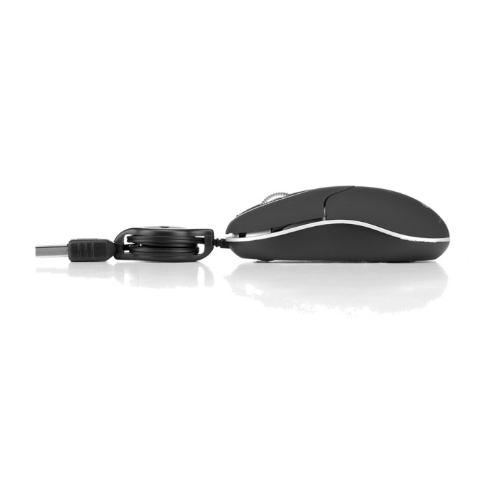 NGS Small optical mouse with retractable USB cable