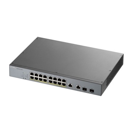 verwalteter gigabit-poe-switch mit 16 ports und 2 combo-sfp-ports gs1350-18hp