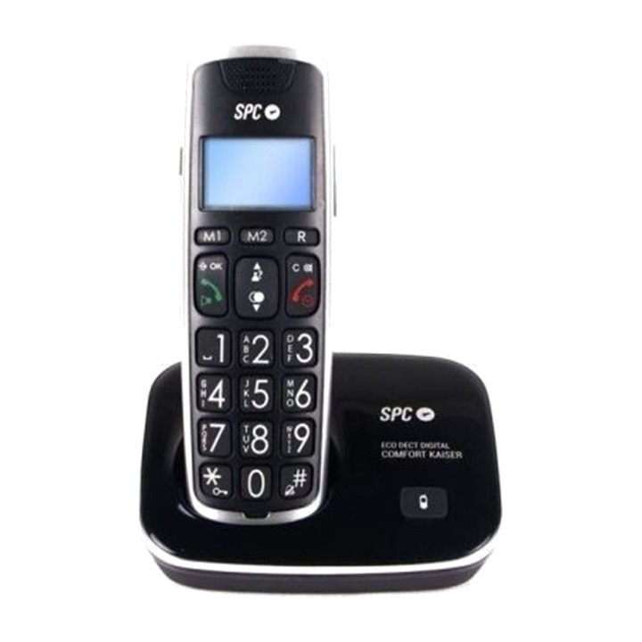 SPC DECT cordless phone for seniors, hearing-aid compatible