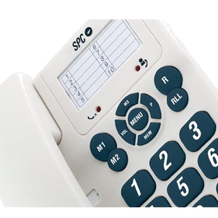 SPC Téléphone fixe de bureau avec mémoires directes et