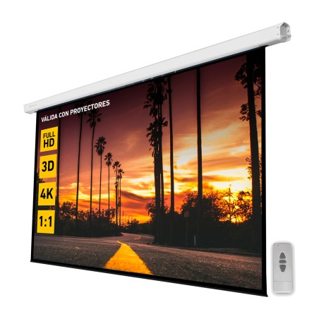 elektrische motorisierte projektionsleinwand für wand und decke 135" 240x240cm 1:1 4:3 16:9