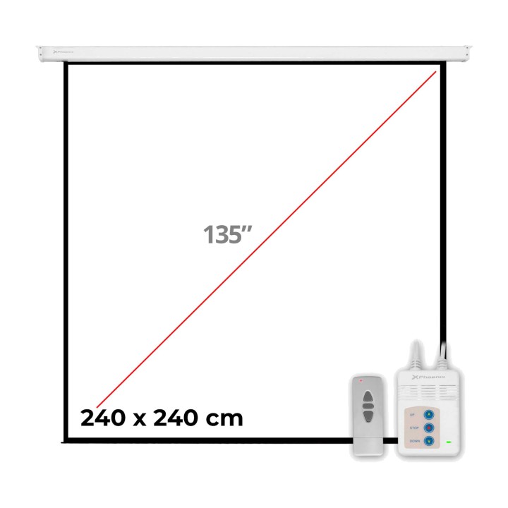 PHOENIX Electric motorised projection screen for wall and
