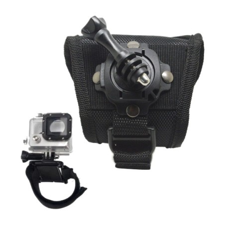 muñequera ajustable con rotación de 360 grados para cámara deportiva gopro-hero