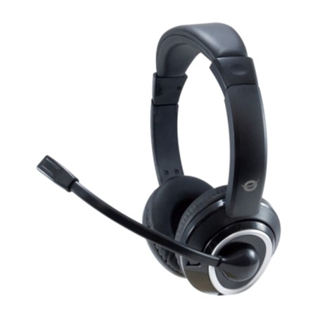 usb headphones with microphone, headband and volume control polona-01 2 m