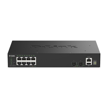 switch gestionable apilable de 8 puertos gigabit y 2 sfp+ dgs-1530-10 10g