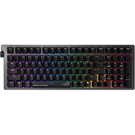 teclado mecánico gaming inalámbrico personalizable con distribución española rog strix-morph 96 x903