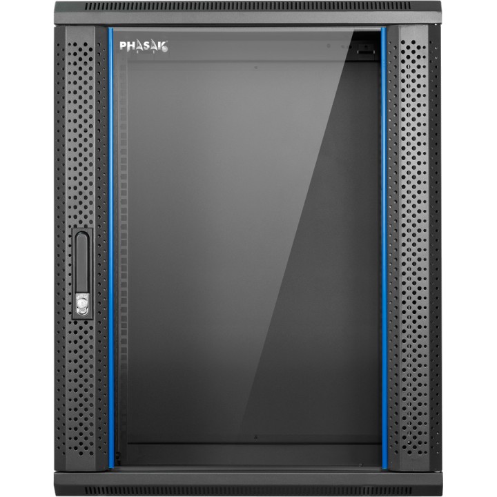 PHASAK Armoire rack murale montée 19" 15U 600X450MM PRO