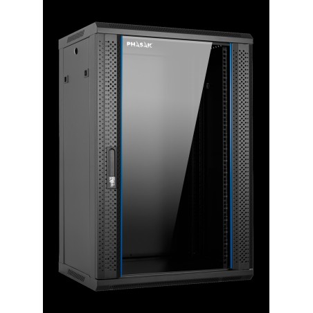 armoire rack murale montée 19" 18u 600x450mm pro pho-2118
