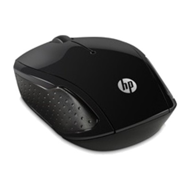 HP Ambidextrous wireless optical mouse with USB receiver 200