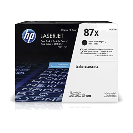 pack de 2 tóneres con alta capacidad laserjet-87x