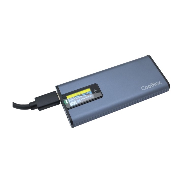 COOLBOX Mini boîtier externe avec écran tactile pour SSD M.2