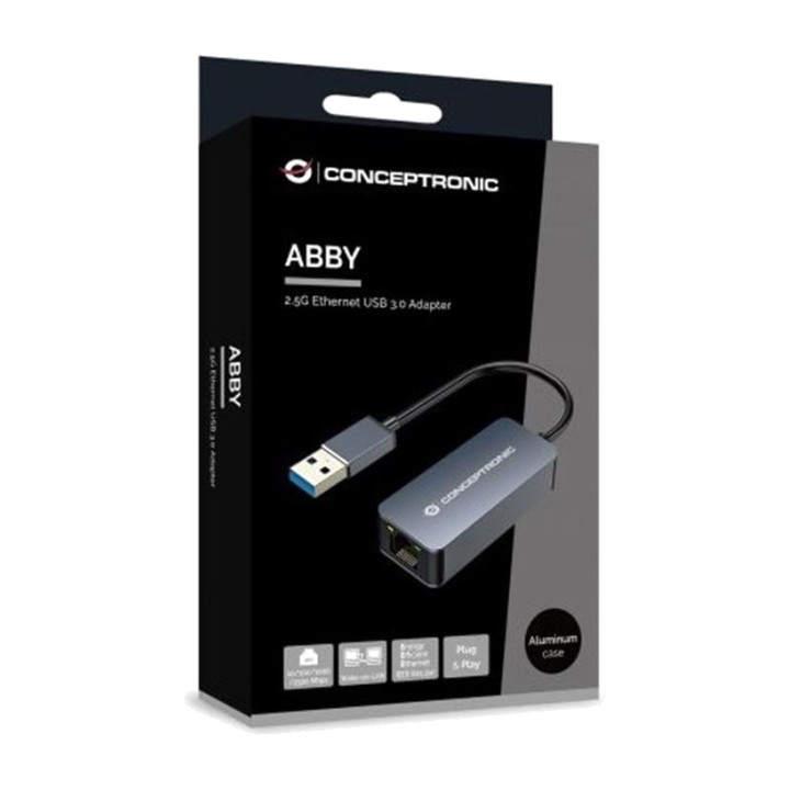 CONCEPTRONIC Adaptador de red USB 3.0 a Ethernet ABBY12G