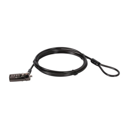 bezpečnostný kábel s kódovým zámkom pre notebook custodio01bn nano 2,5x6mm 4-dígitos 1,8 m