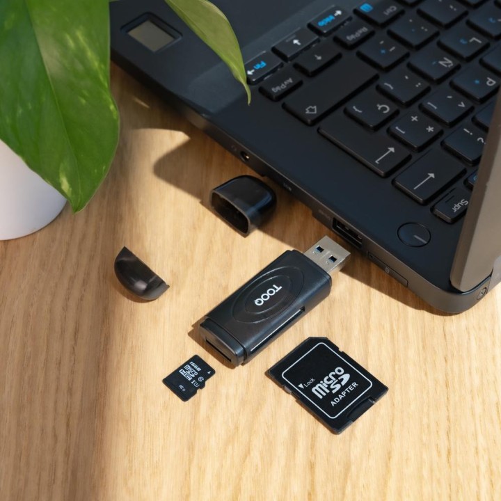 TOOQ Lector de tarjetas SD y microSD con conector USB-A TQR-3002 USB3.0 MGS0000030093