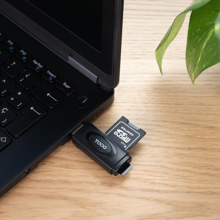TOOQ Lettore di schede SD e microSD con connettore USB-A